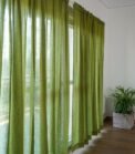 Green curtains