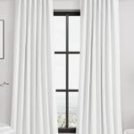 White curtains