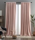 Pink curtains