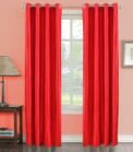 Red curtains