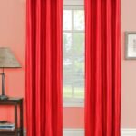 Red curtains