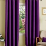 Purple curtains