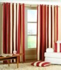 Striped curtains