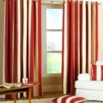 Striped curtains
