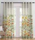 Floral curtains
